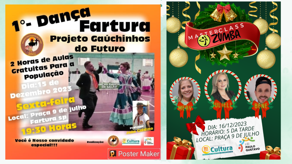 AULAS DE DANÇAS GRATUITAS PARA&nbsp;FARTURA